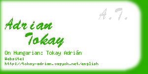 adrian tokay business card